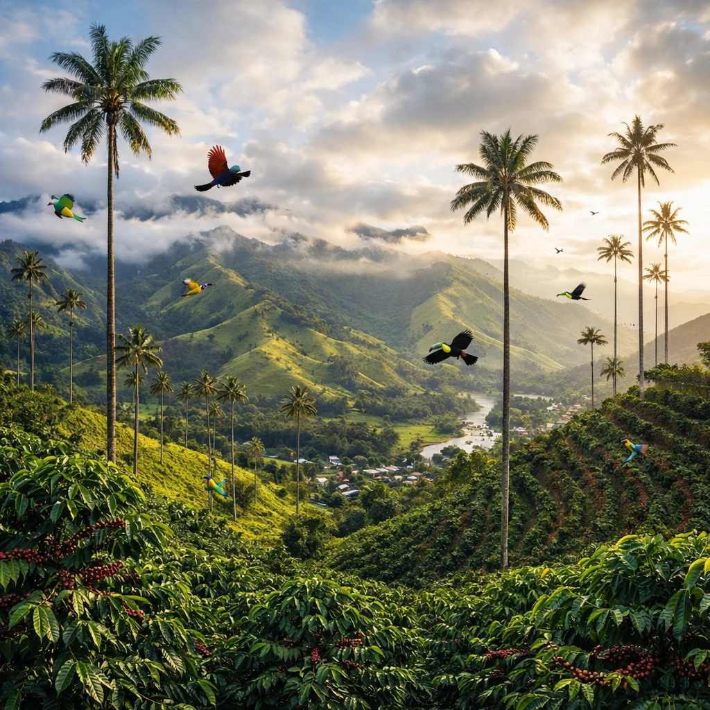 Una finca de café de Quindío en el corazón de Colombia