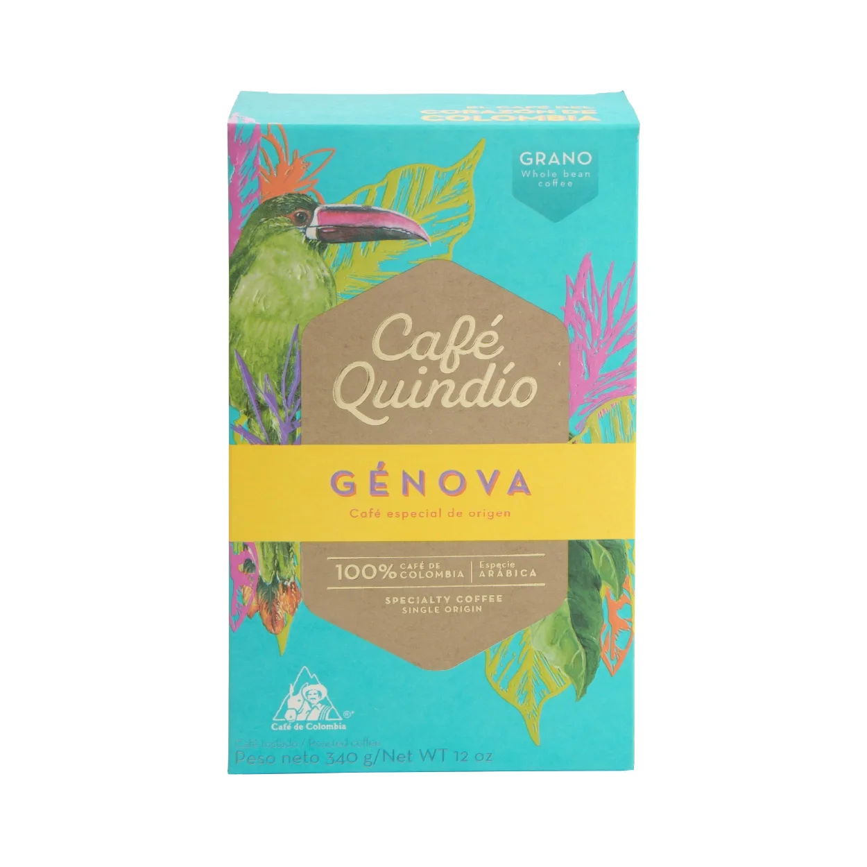Quindío Génova zrnková káva 340 g