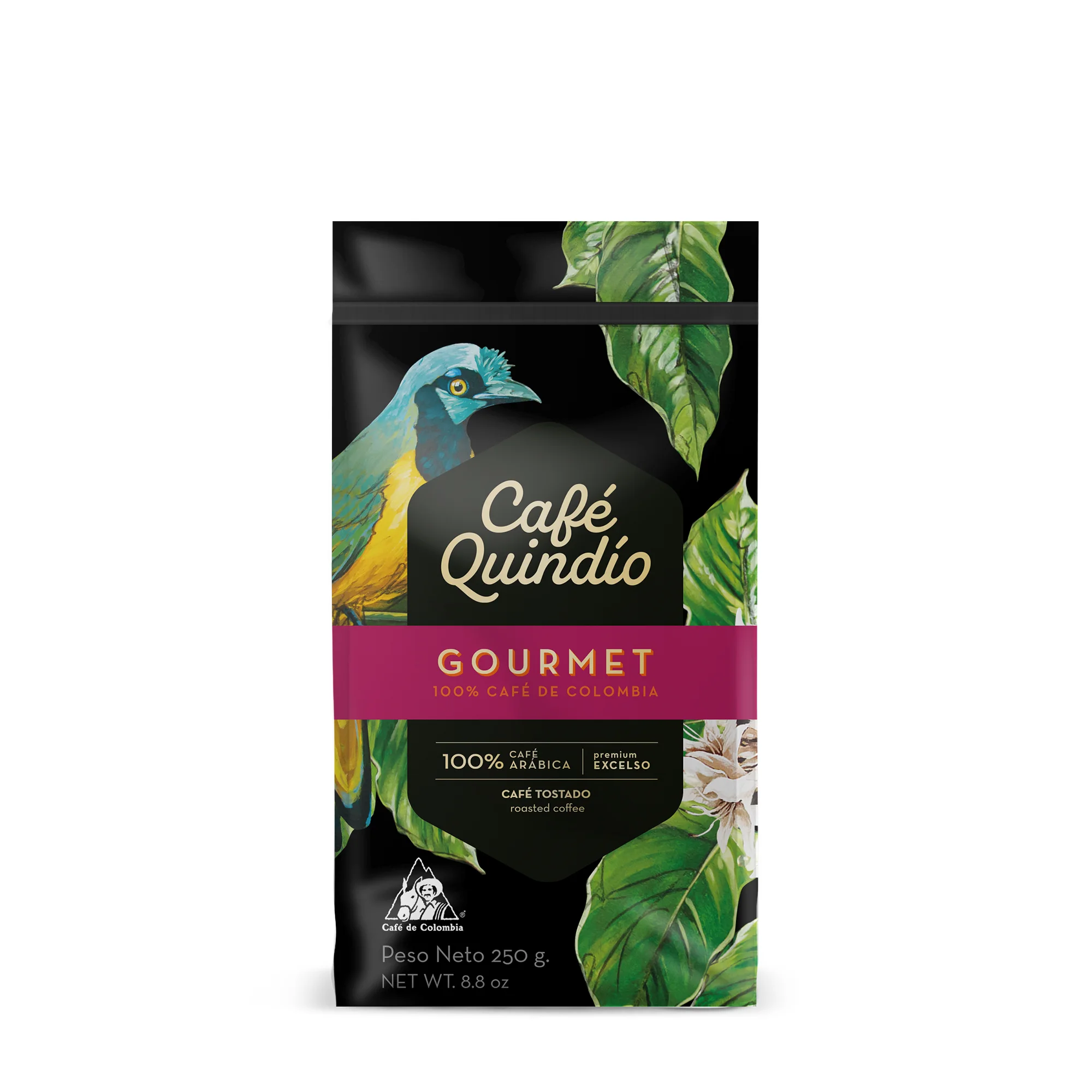 Quindío Gourmet zrnková káva 250 g