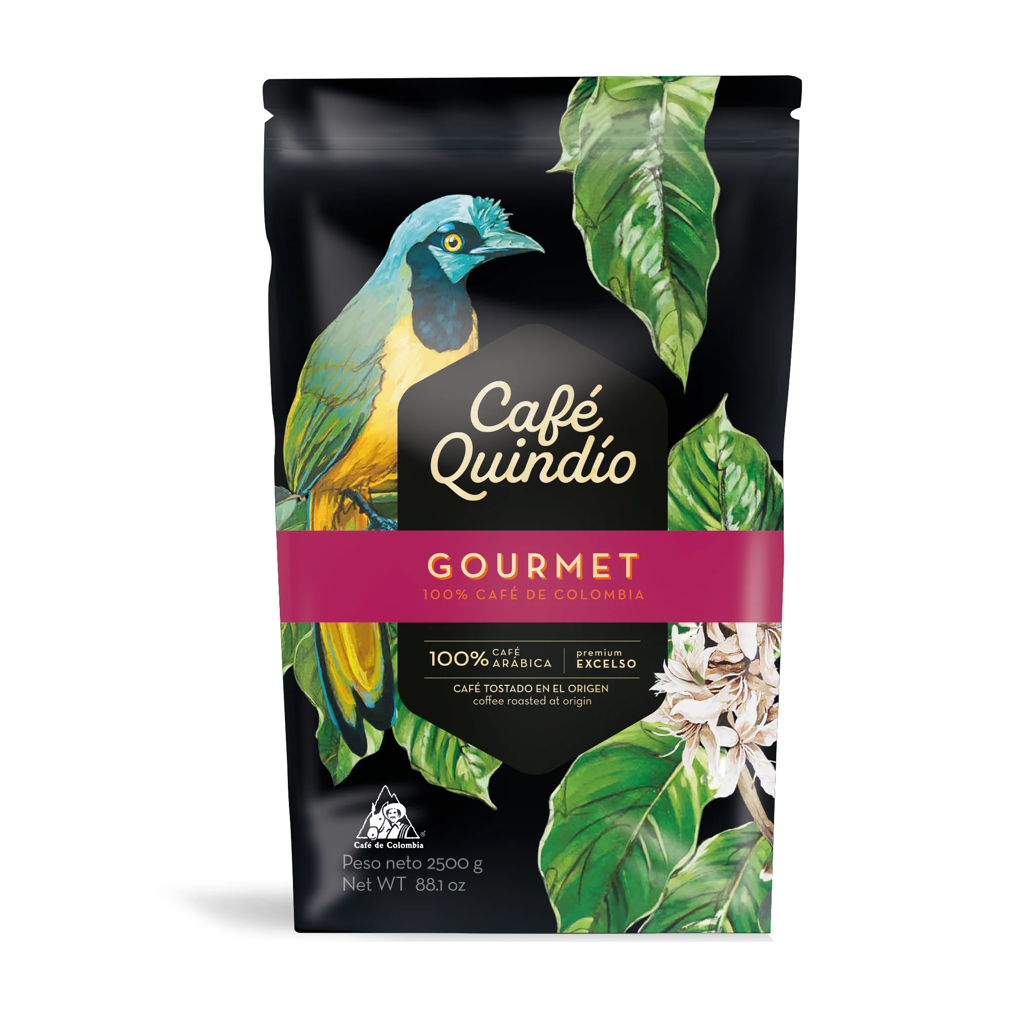 Quindío Gourmet mletá káva 2500 g