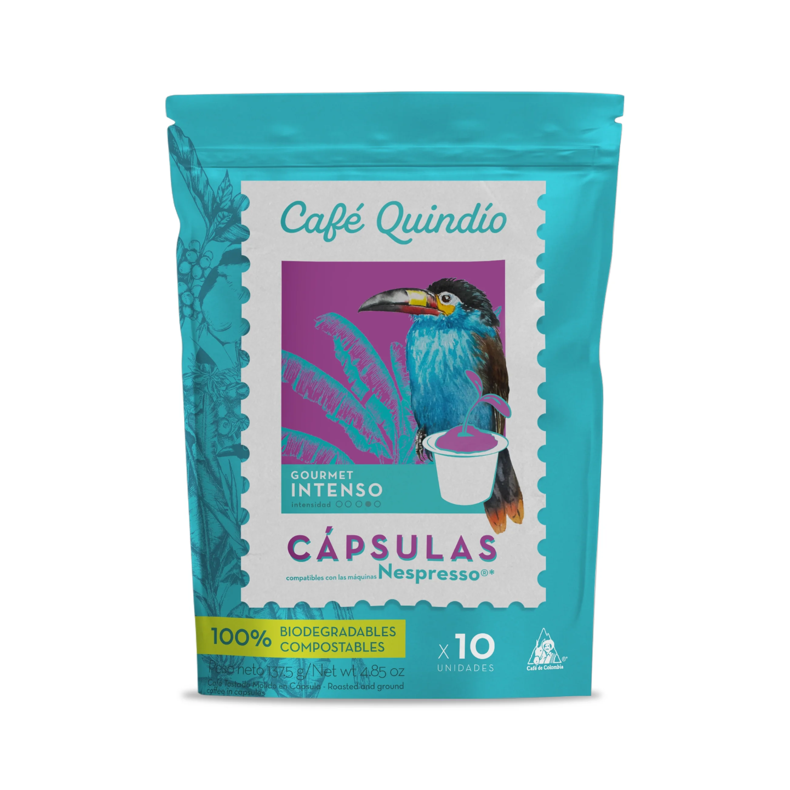 Kávové kapsule Quindío Gourmet Intenso 10 ks