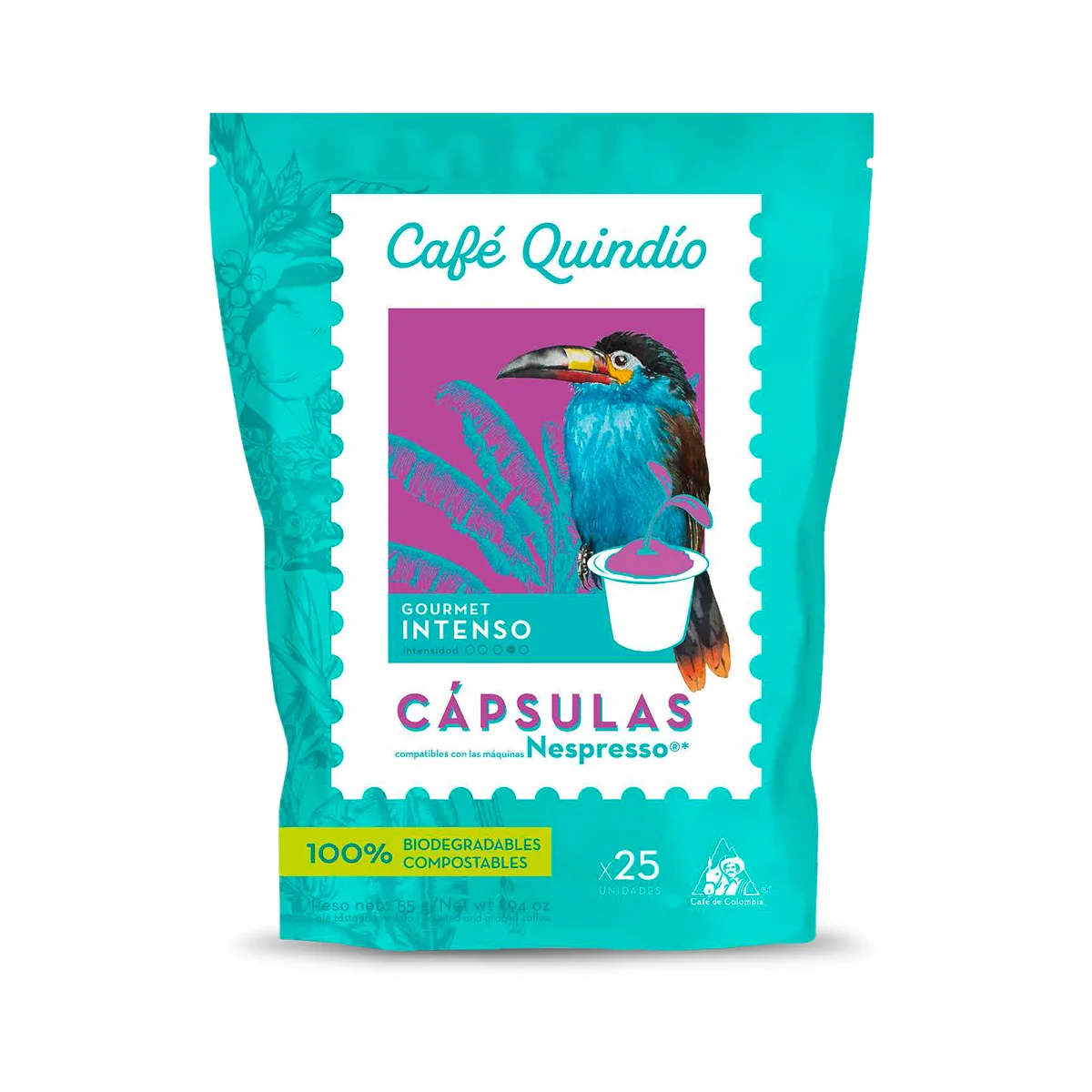 Kávové kapsule Quindío Gourmet Intenso 25 ks